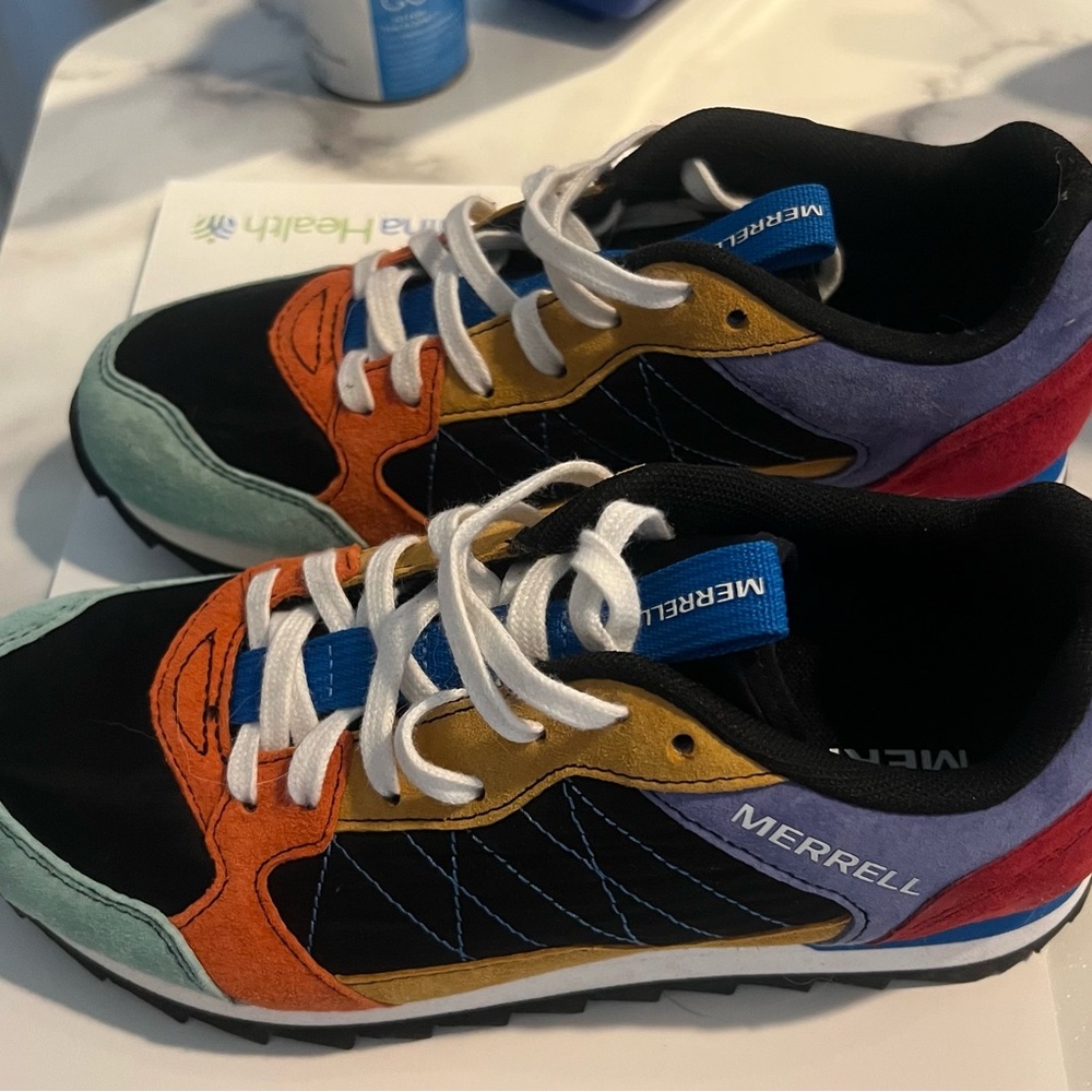 Merrell Colorful Athletic Shoes with Black and Orange